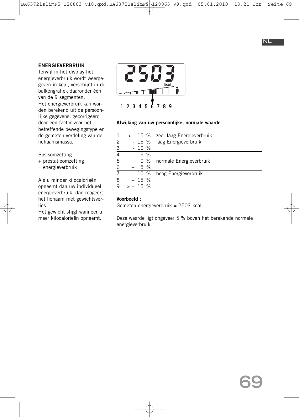 SOEHNLE Body Balance Slim F5 User Manual | Page 69 / 256