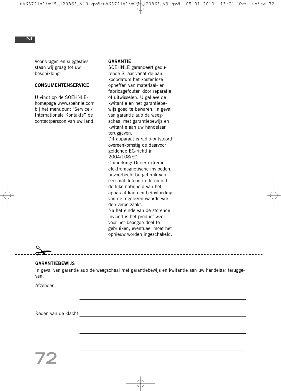 SOEHNLE Body Balance Slim F5 User Manual | Page 72 / 256