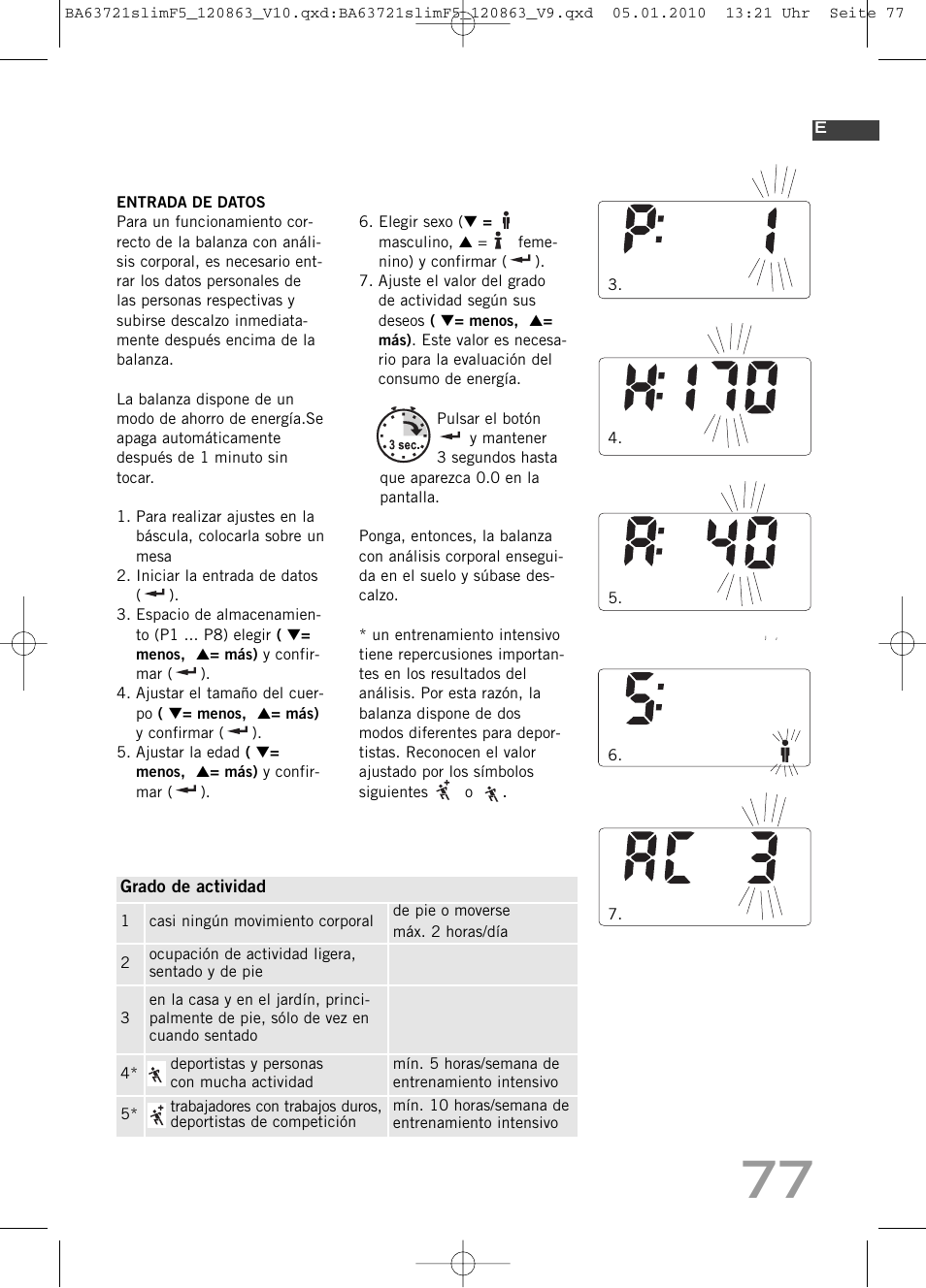 SOEHNLE Body Balance Slim F5 User Manual | Page 77 / 256