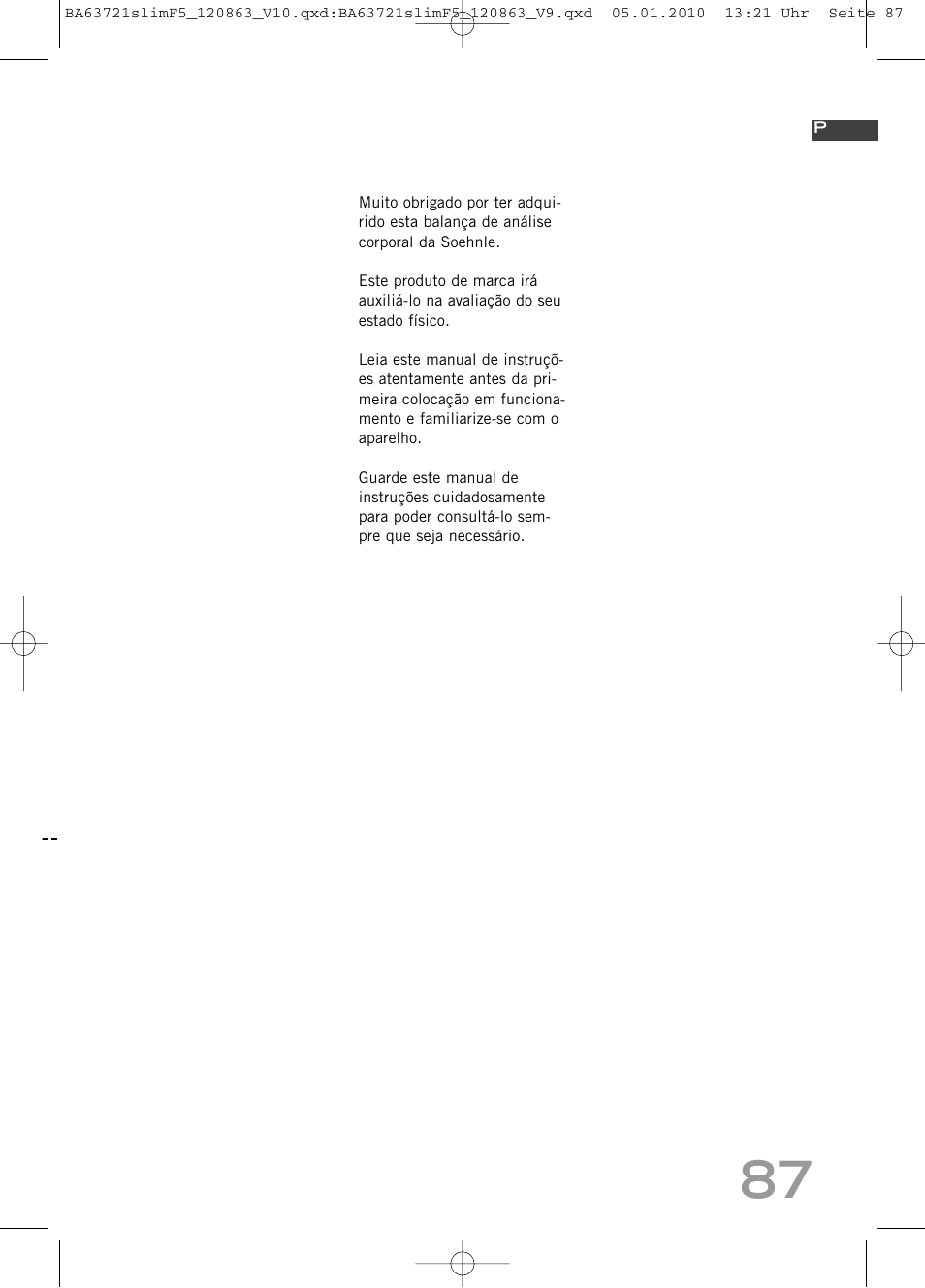 SOEHNLE Body Balance Slim F5 User Manual | Page 87 / 256
