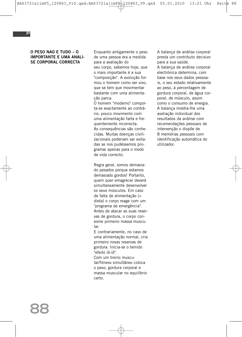 SOEHNLE Body Balance Slim F5 User Manual | Page 88 / 256