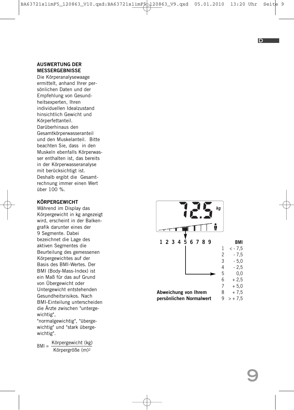 SOEHNLE Body Balance Slim F5 User Manual | Page 9 / 256