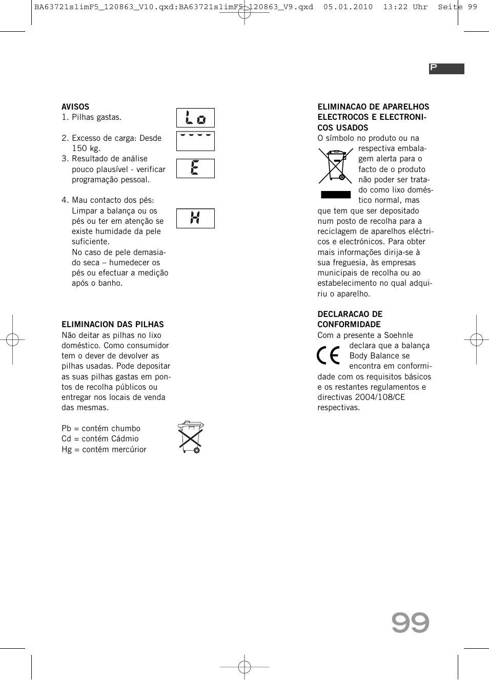 SOEHNLE Body Balance Slim F5 User Manual | Page 99 / 256