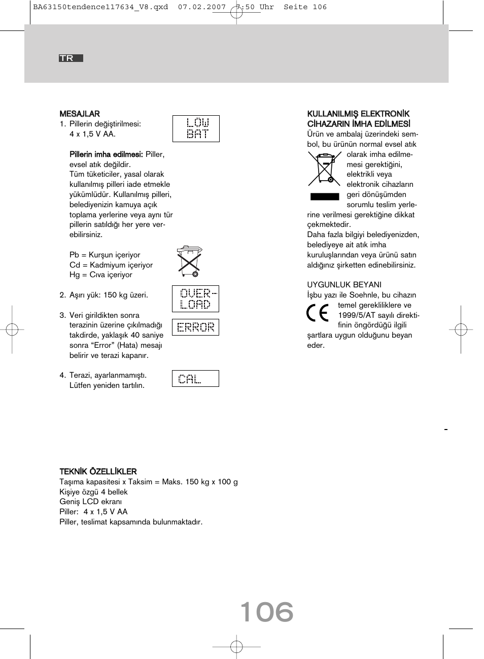 SOEHNLE Tendence User Manual | Page 106 / 132