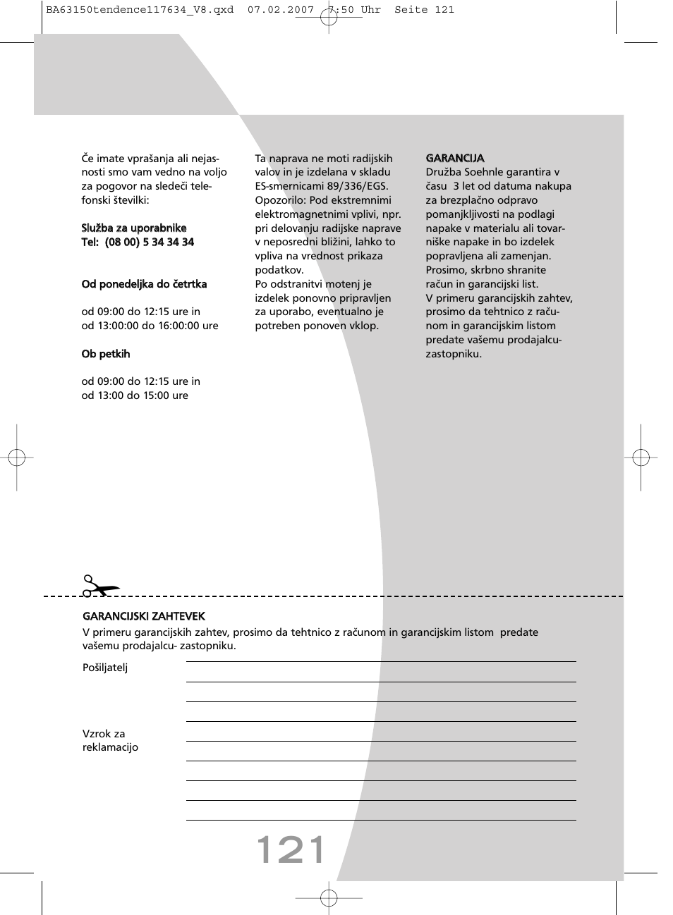 SOEHNLE Tendence User Manual | Page 121 / 132