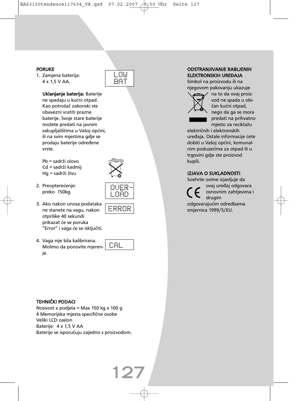 SOEHNLE Tendence User Manual | Page 127 / 132