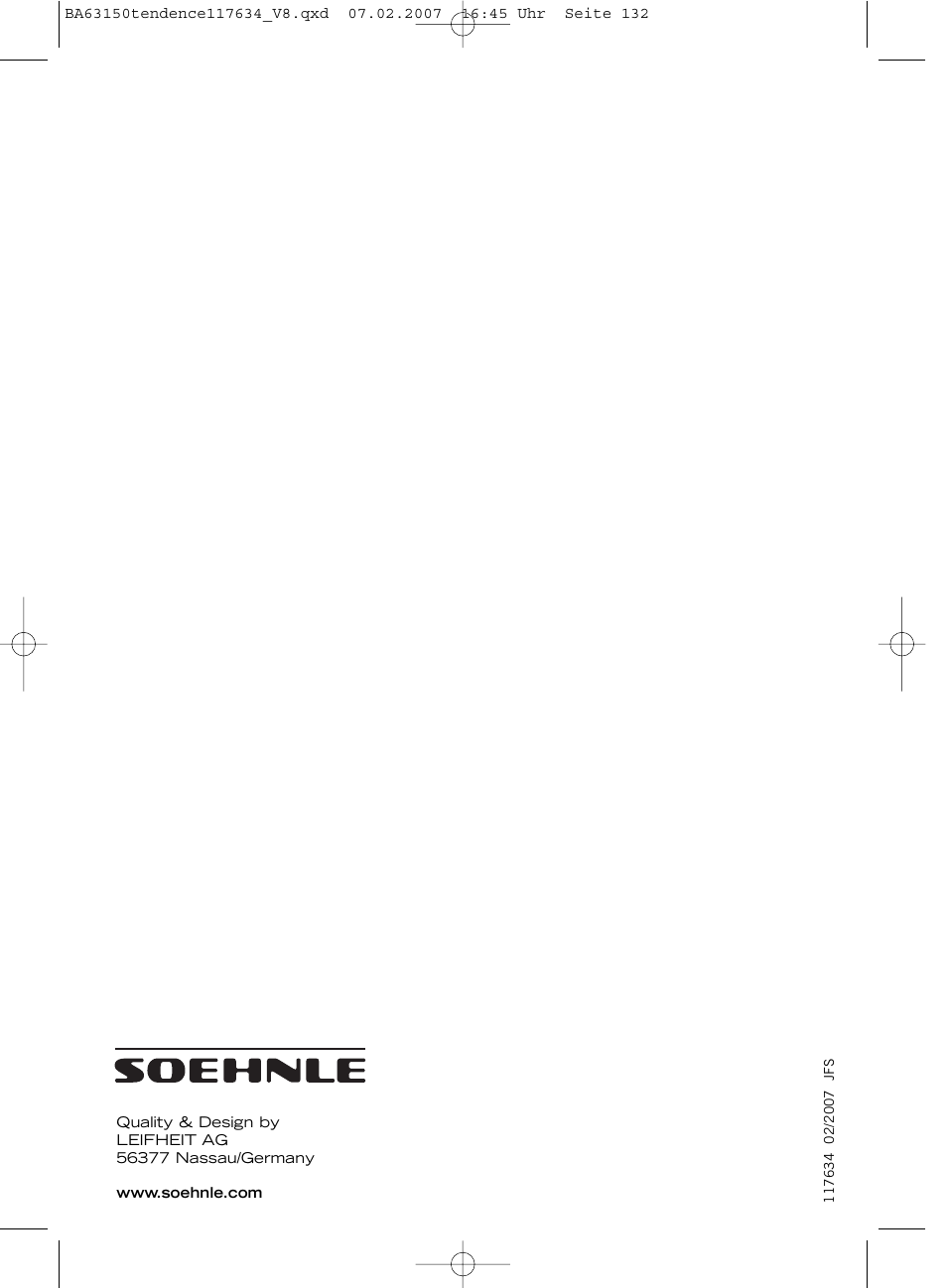 SOEHNLE Tendence User Manual | Page 132 / 132