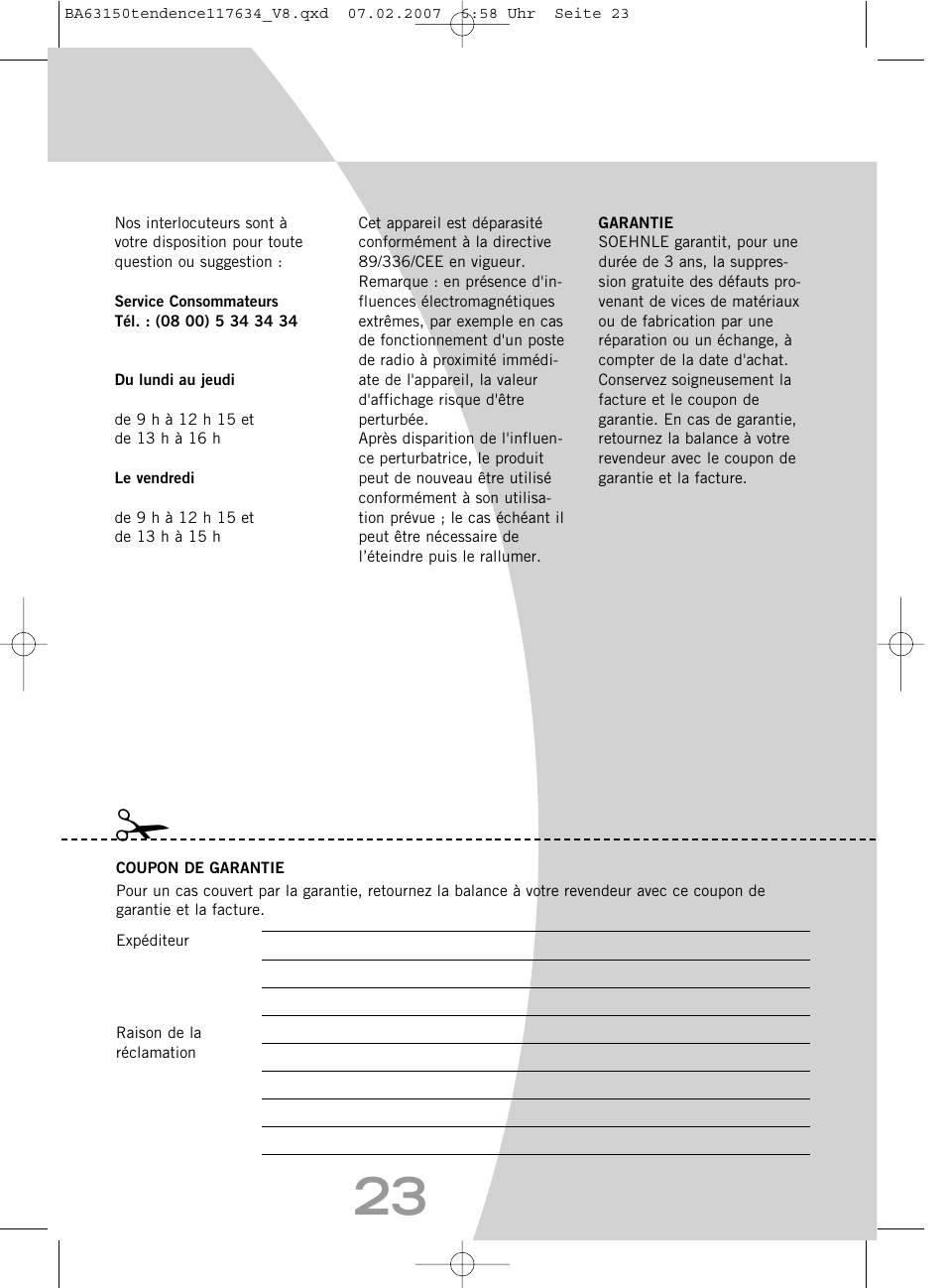 SOEHNLE Tendence User Manual | Page 23 / 132