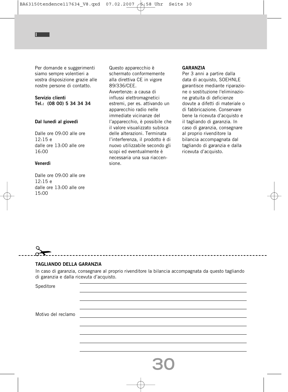 SOEHNLE Tendence User Manual | Page 30 / 132