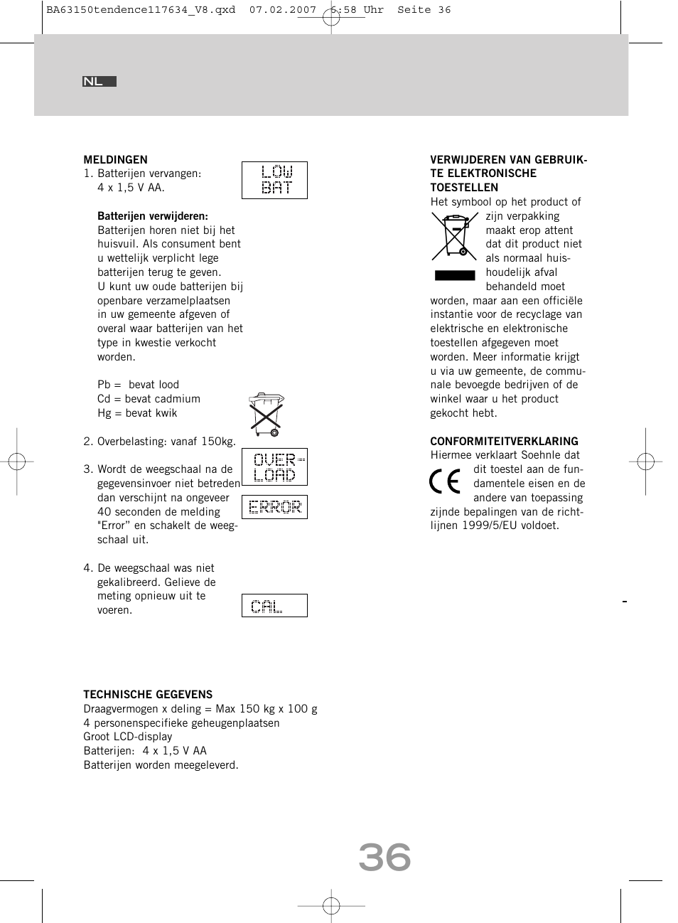 SOEHNLE Tendence User Manual | Page 36 / 132