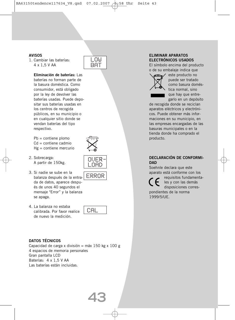 SOEHNLE Tendence User Manual | Page 43 / 132