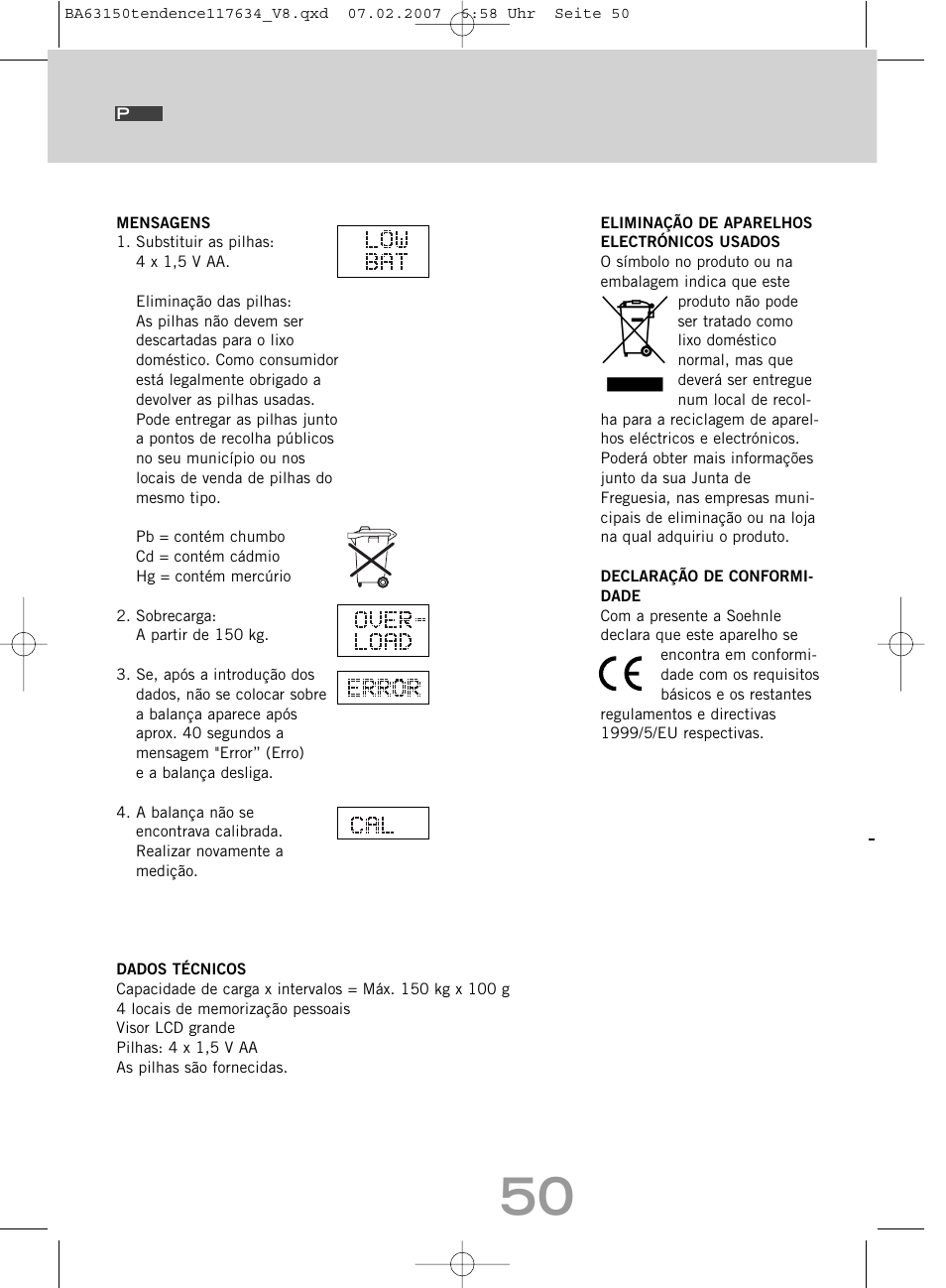 SOEHNLE Tendence User Manual | Page 50 / 132