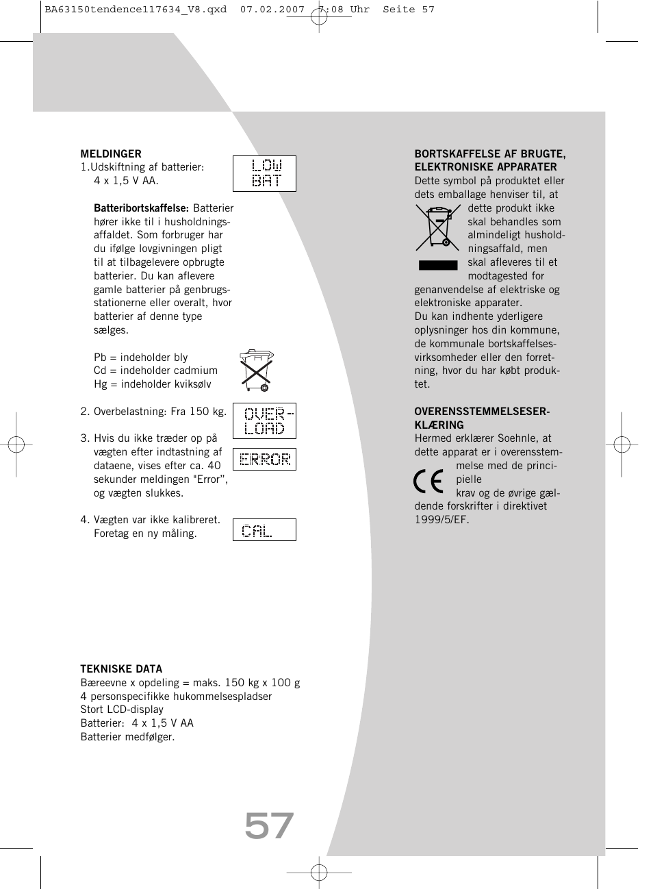 SOEHNLE Tendence User Manual | Page 57 / 132