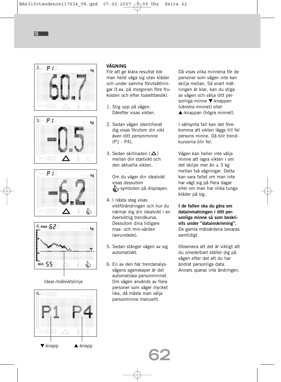 SOEHNLE Tendence User Manual | Page 62 / 132