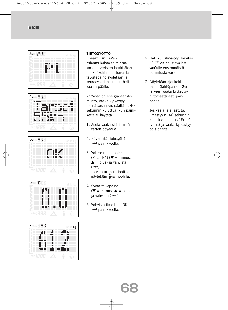 SOEHNLE Tendence User Manual | Page 68 / 132