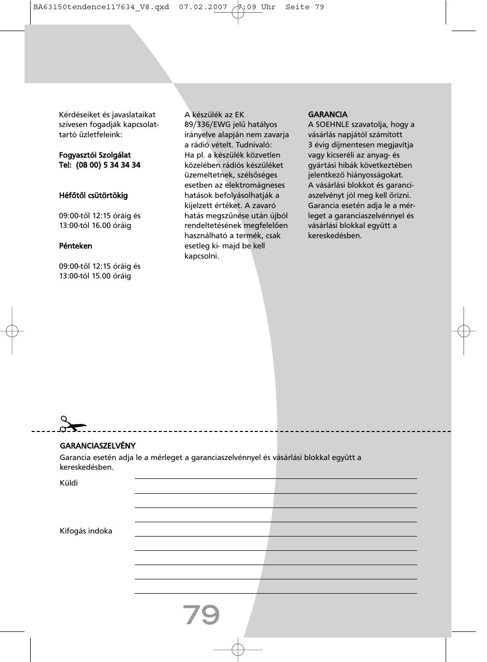 SOEHNLE Tendence User Manual | Page 79 / 132