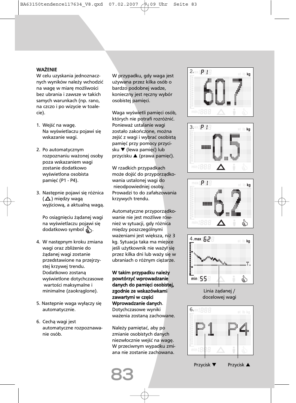 SOEHNLE Tendence User Manual | Page 83 / 132