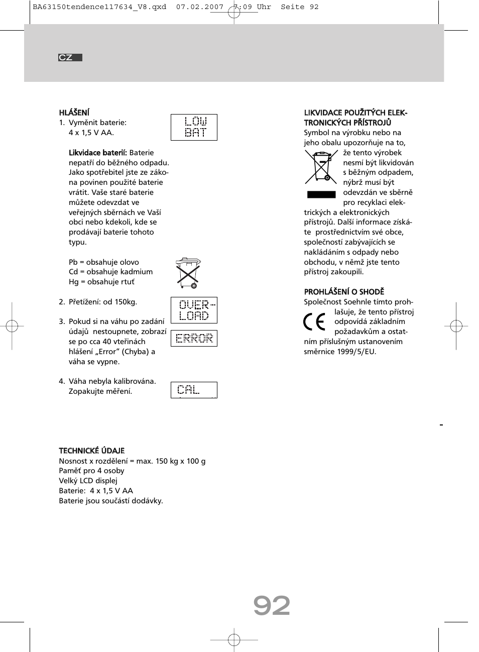 SOEHNLE Tendence User Manual | Page 92 / 132