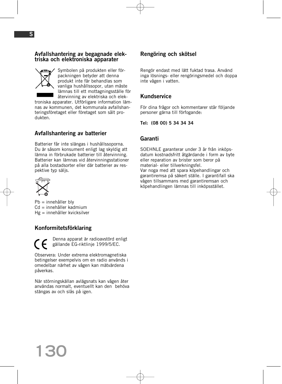 SOEHNLE Body Balance Comfort F5 User Manual | Page 130 / 292