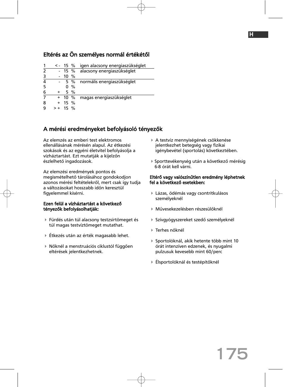 SOEHNLE Body Balance Comfort F5 User Manual | Page 175 / 292