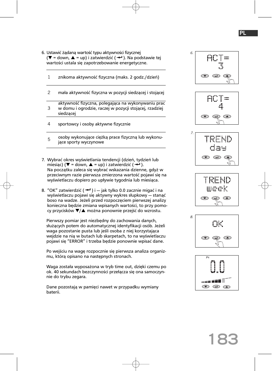 SOEHNLE Body Balance Comfort F5 User Manual | Page 183 / 292