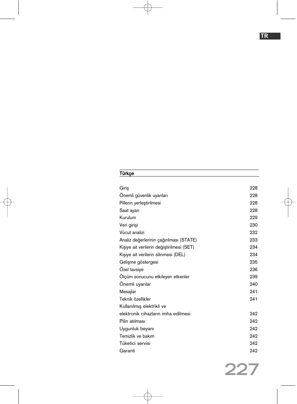 SOEHNLE Body Balance Comfort F5 User Manual | Page 227 / 292