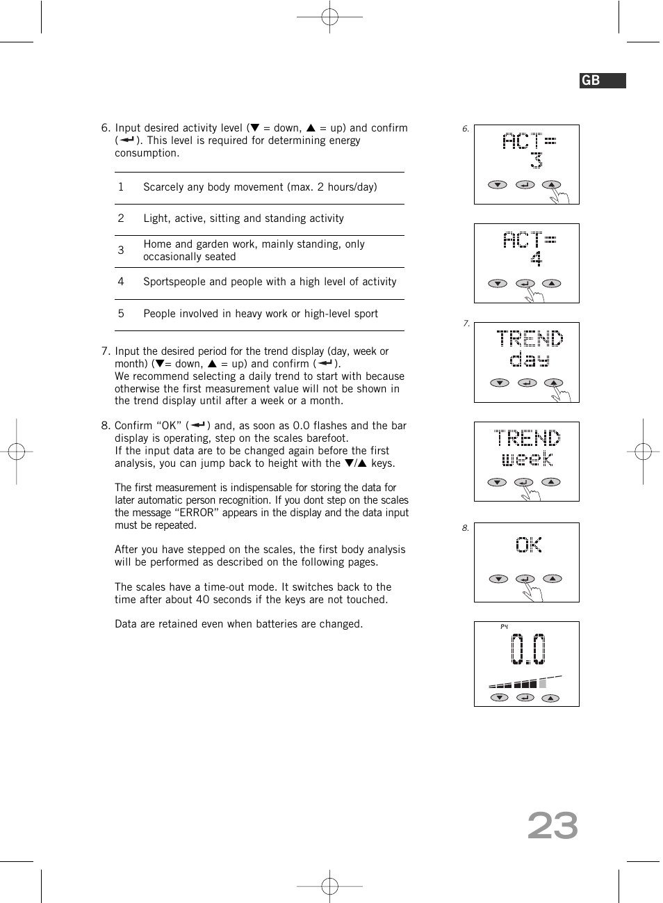 SOEHNLE Body Balance Comfort F5 User Manual | Page 23 / 292