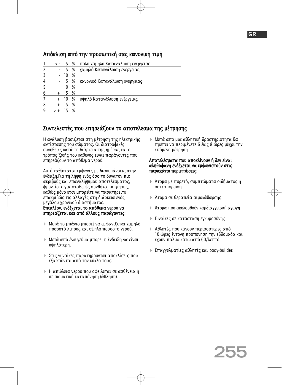 SOEHNLE Body Balance Comfort F5 User Manual | Page 255 / 292