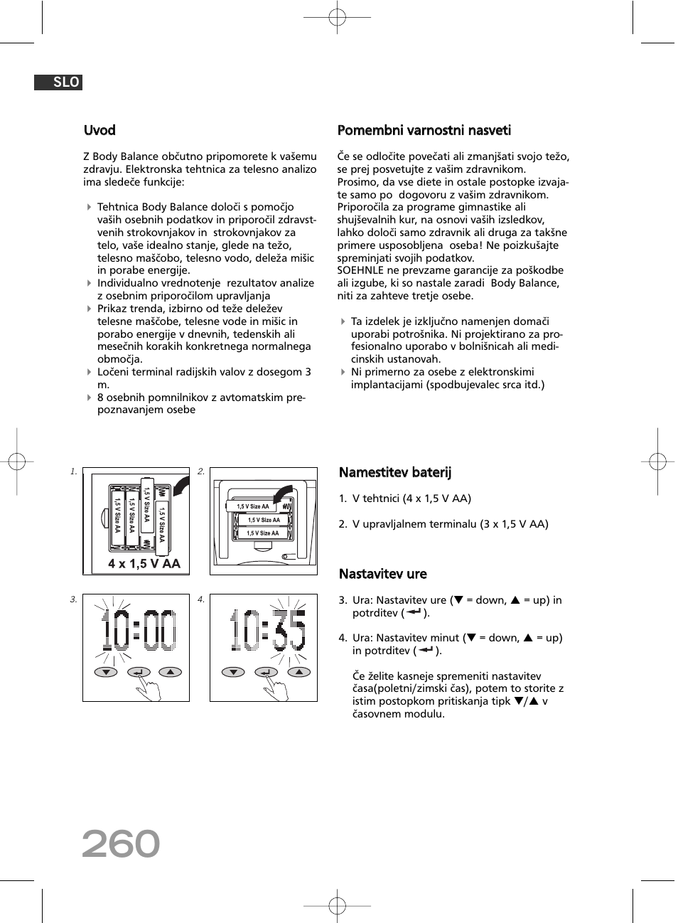 SOEHNLE Body Balance Comfort F5 User Manual | Page 260 / 292
