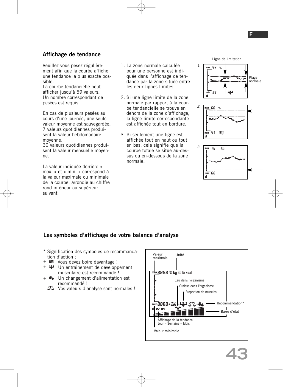 Affichage de tendance | SOEHNLE Body Balance Comfort F5 User Manual | Page 43 / 292