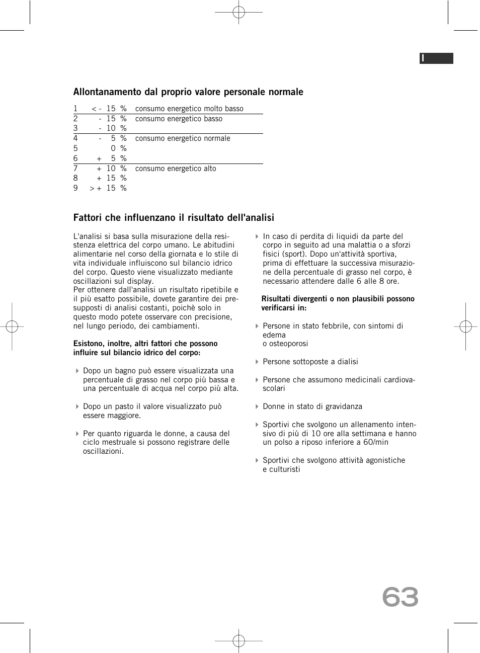 SOEHNLE Body Balance Comfort F5 User Manual | Page 63 / 292