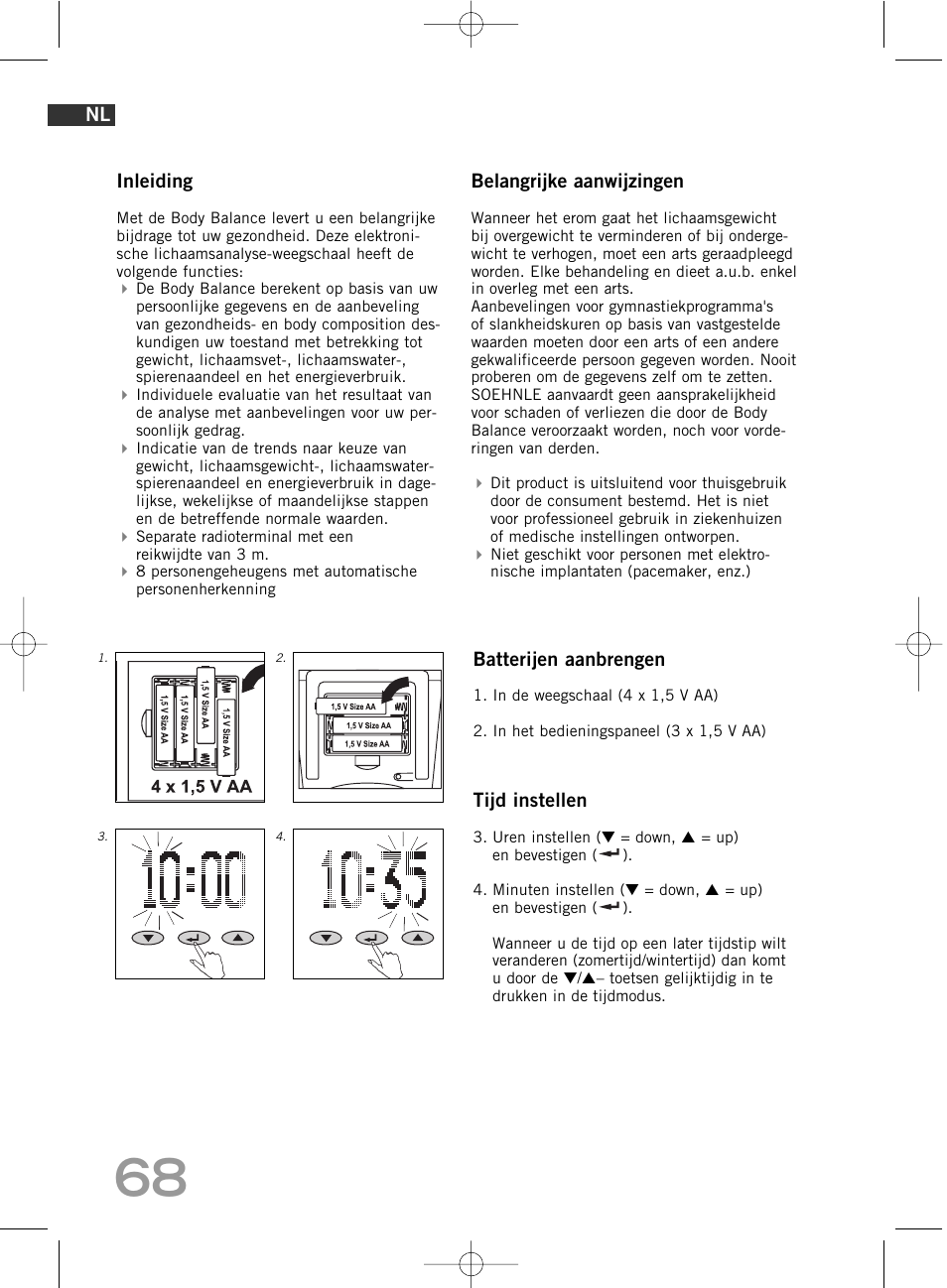 SOEHNLE Body Balance Comfort F5 User Manual | Page 68 / 292