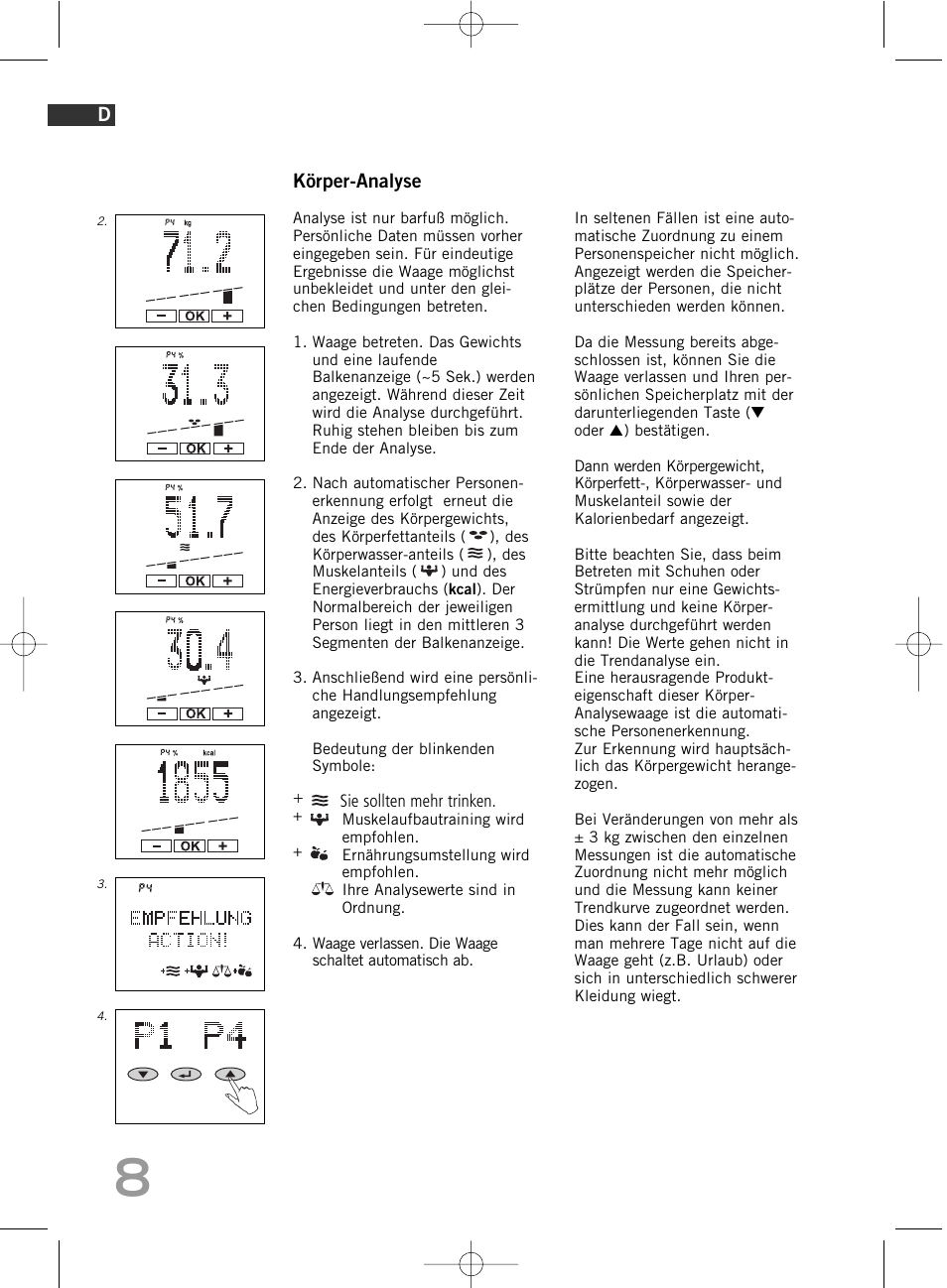 SOEHNLE Body Balance Comfort F5 User Manual | Page 8 / 292