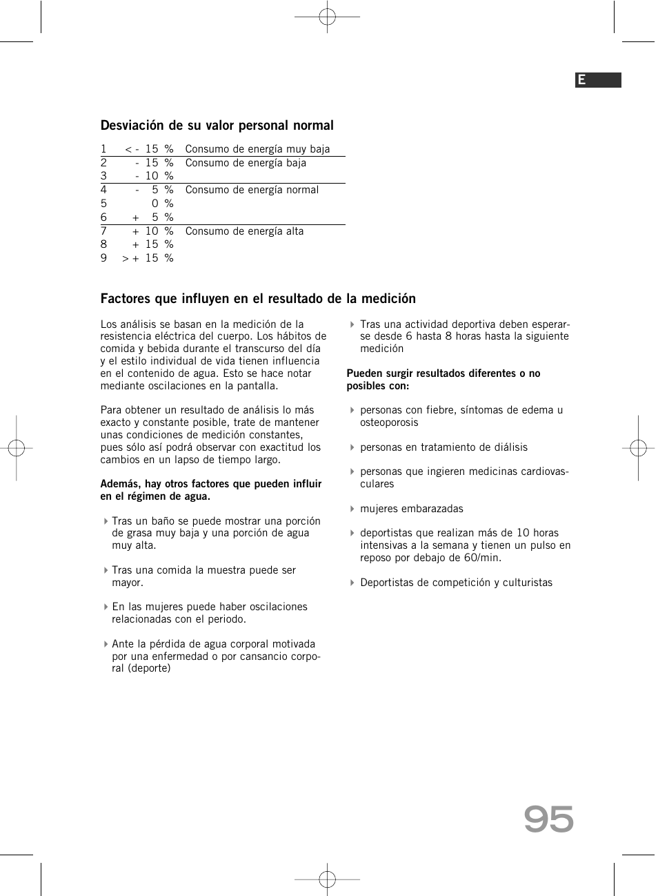 SOEHNLE Body Balance Comfort F5 User Manual | Page 95 / 292