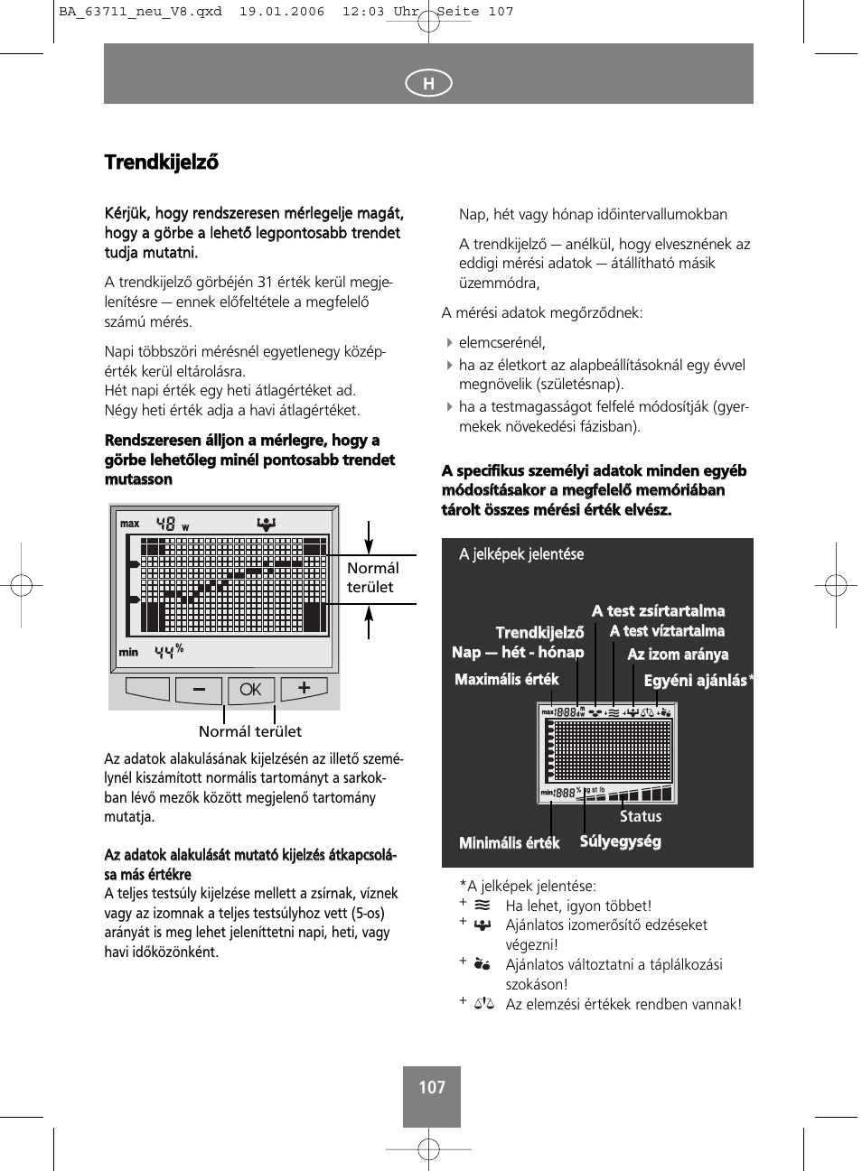 Ttrre en nd dk kiijje ellz ző ő | SOEHNLE Body Balance New York User Manual | Page 107 / 184