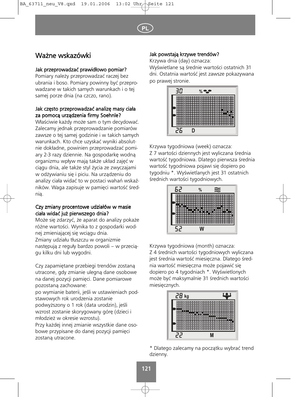 Wwa ażżn ne e w wssk ka azzó ów wk kii | SOEHNLE Body Balance New York User Manual | Page 121 / 184