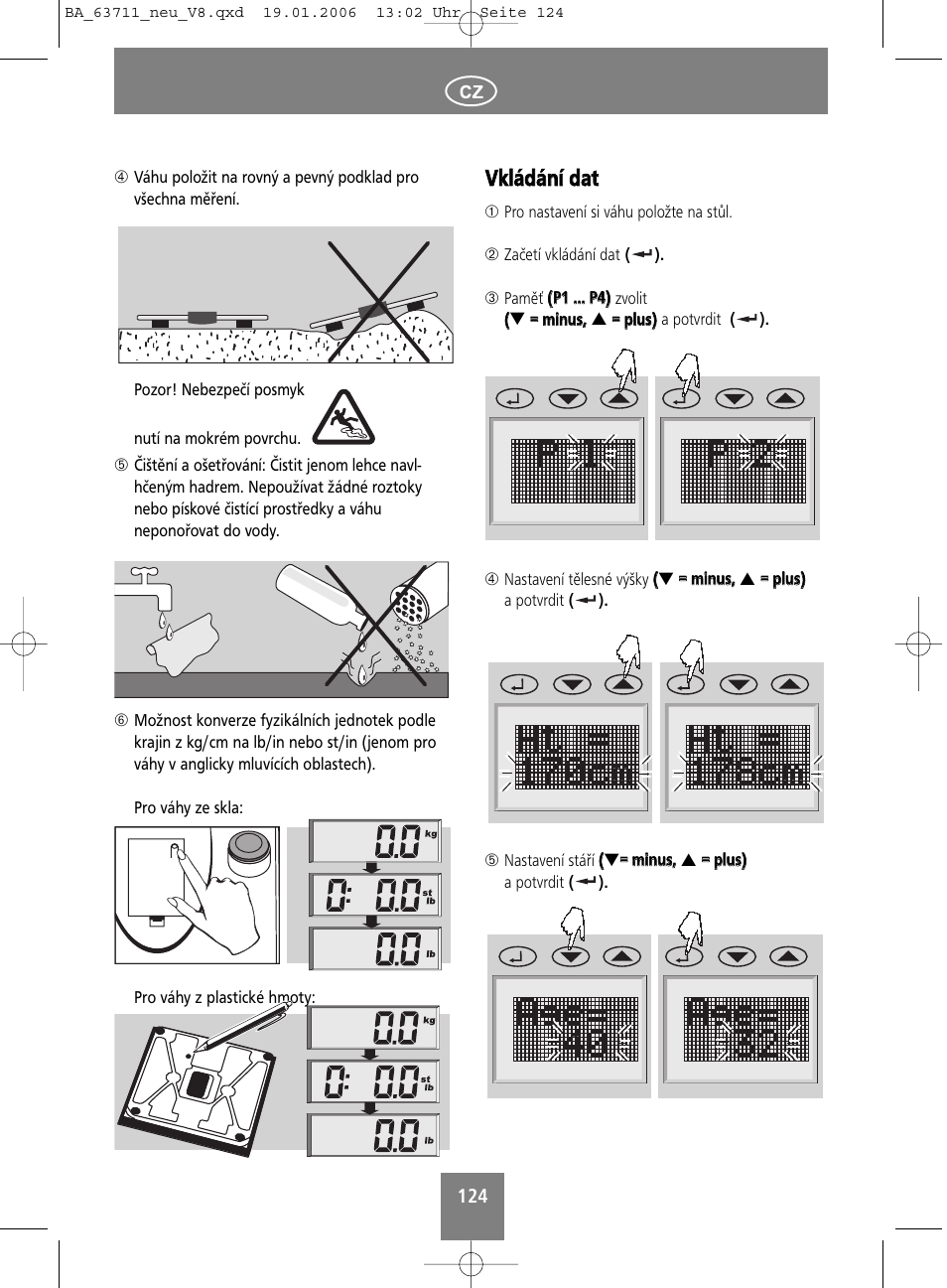 Vvkklláád dáán níí d daatt | SOEHNLE Body Balance New York User Manual | Page 124 / 184