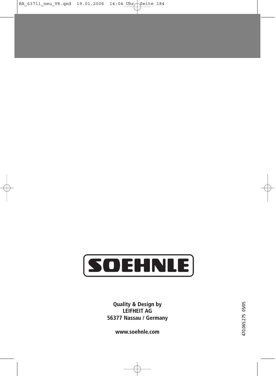 SOEHNLE Body Balance New York User Manual | Page 184 / 184