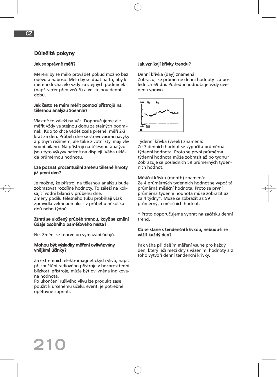 Ddů ůlle ež žiitté é p po ok ky yn ny y | SOEHNLE Body Balance Comfort FS5 User Manual | Page 209 / 292