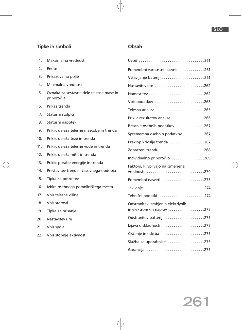 SOEHNLE Body Balance Comfort FS5 User Manual | Page 260 / 292