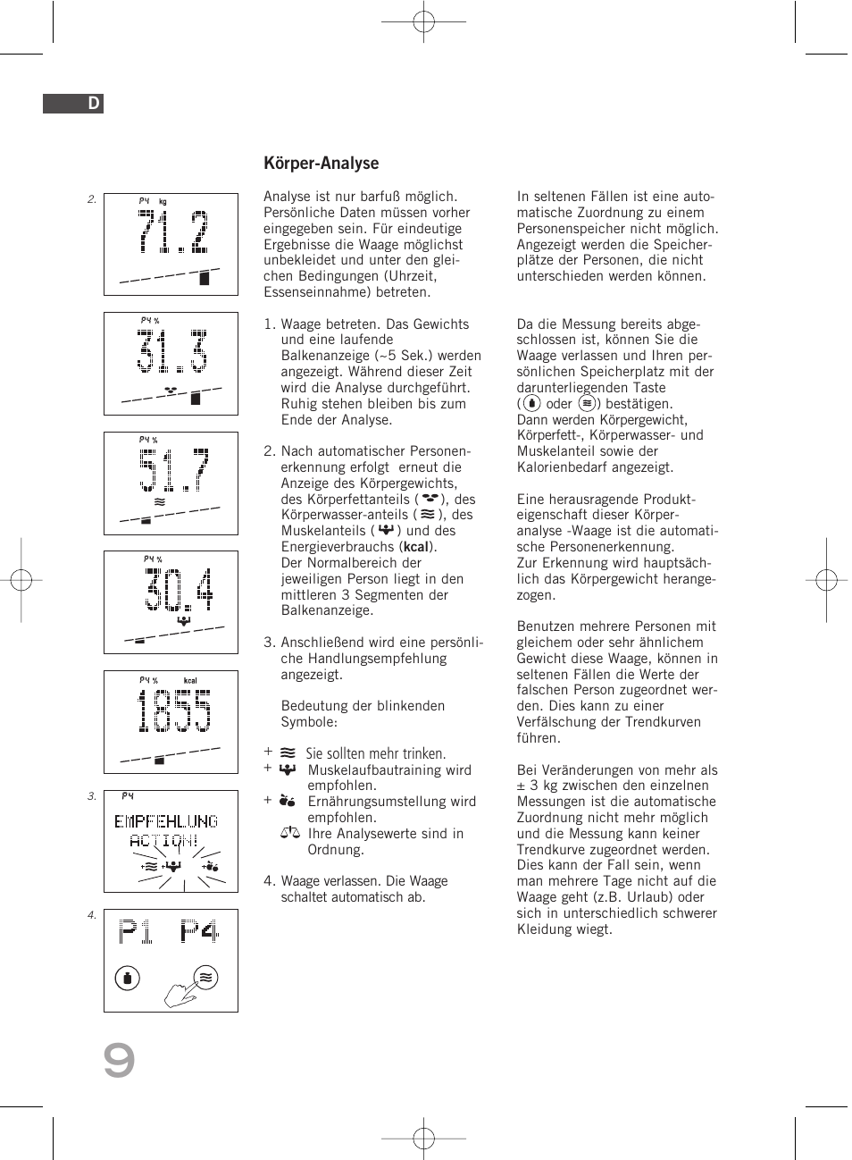 SOEHNLE Body Balance Comfort FS5 User Manual | Page 9 / 292