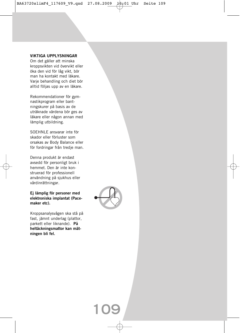 SOEHNLE Body Balance Slim F4 User Manual | Page 109 / 240