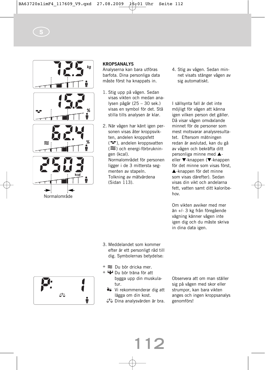 SOEHNLE Body Balance Slim F4 User Manual | Page 112 / 240