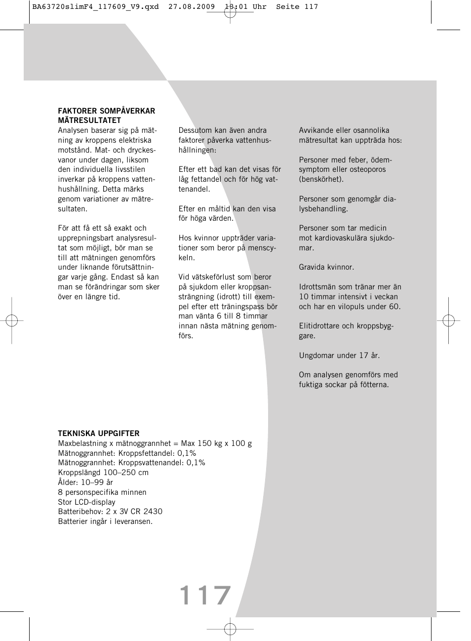 SOEHNLE Body Balance Slim F4 User Manual | Page 117 / 240