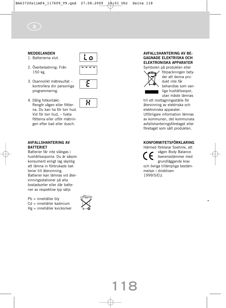 SOEHNLE Body Balance Slim F4 User Manual | Page 118 / 240