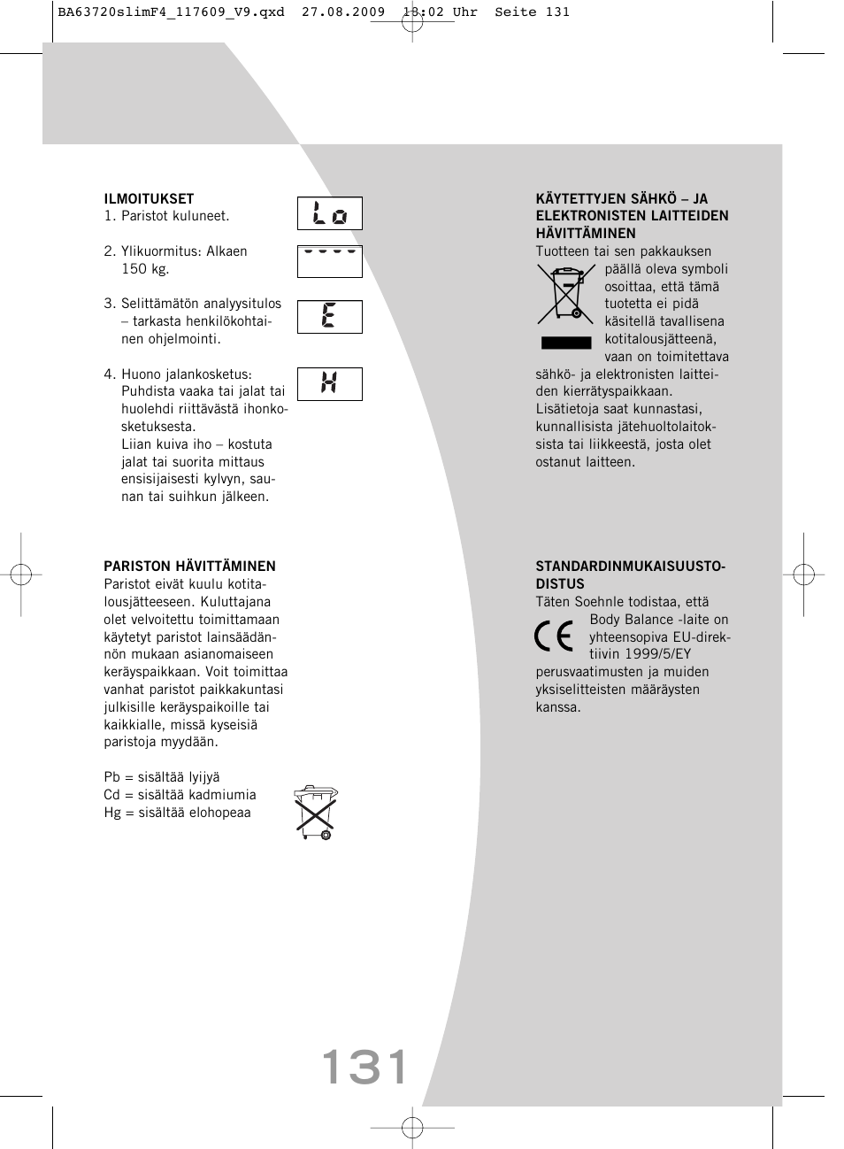 SOEHNLE Body Balance Slim F4 User Manual | Page 131 / 240