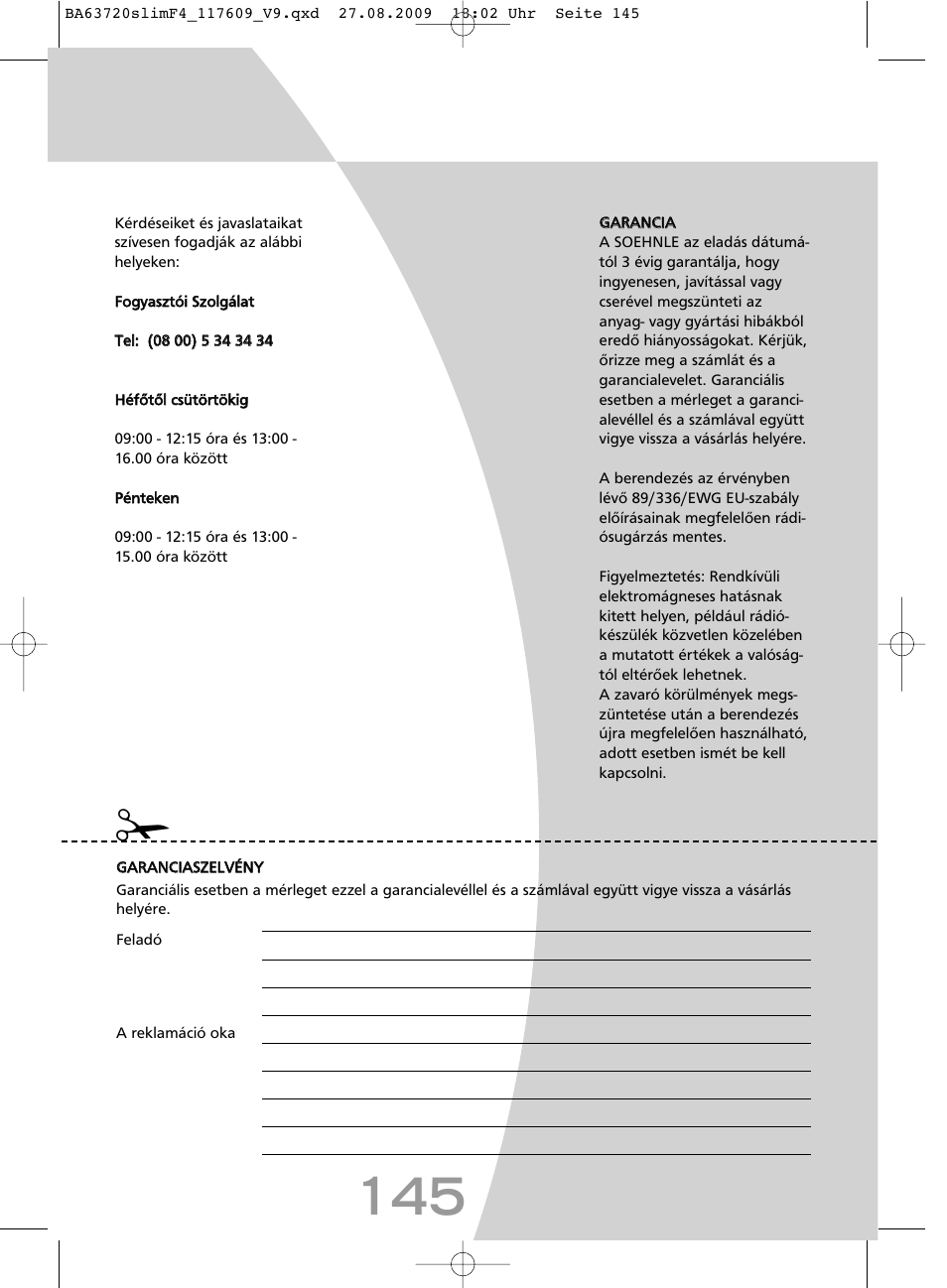 SOEHNLE Body Balance Slim F4 User Manual | Page 145 / 240