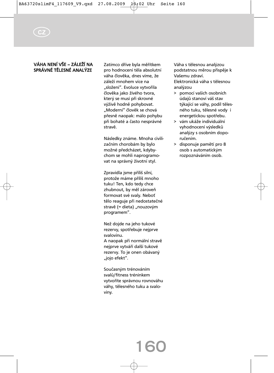 SOEHNLE Body Balance Slim F4 User Manual | Page 160 / 240