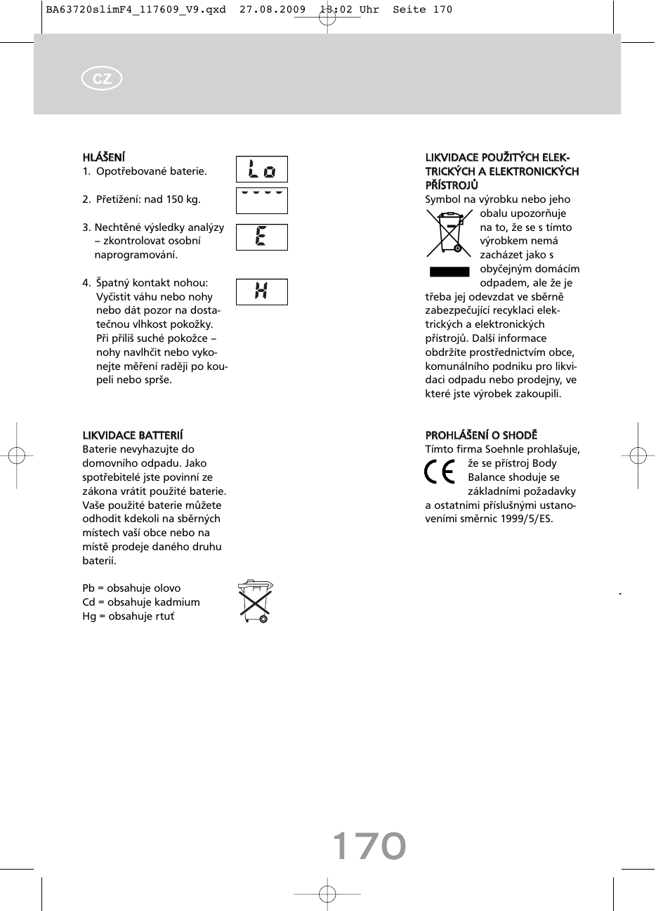 SOEHNLE Body Balance Slim F4 User Manual | Page 170 / 240