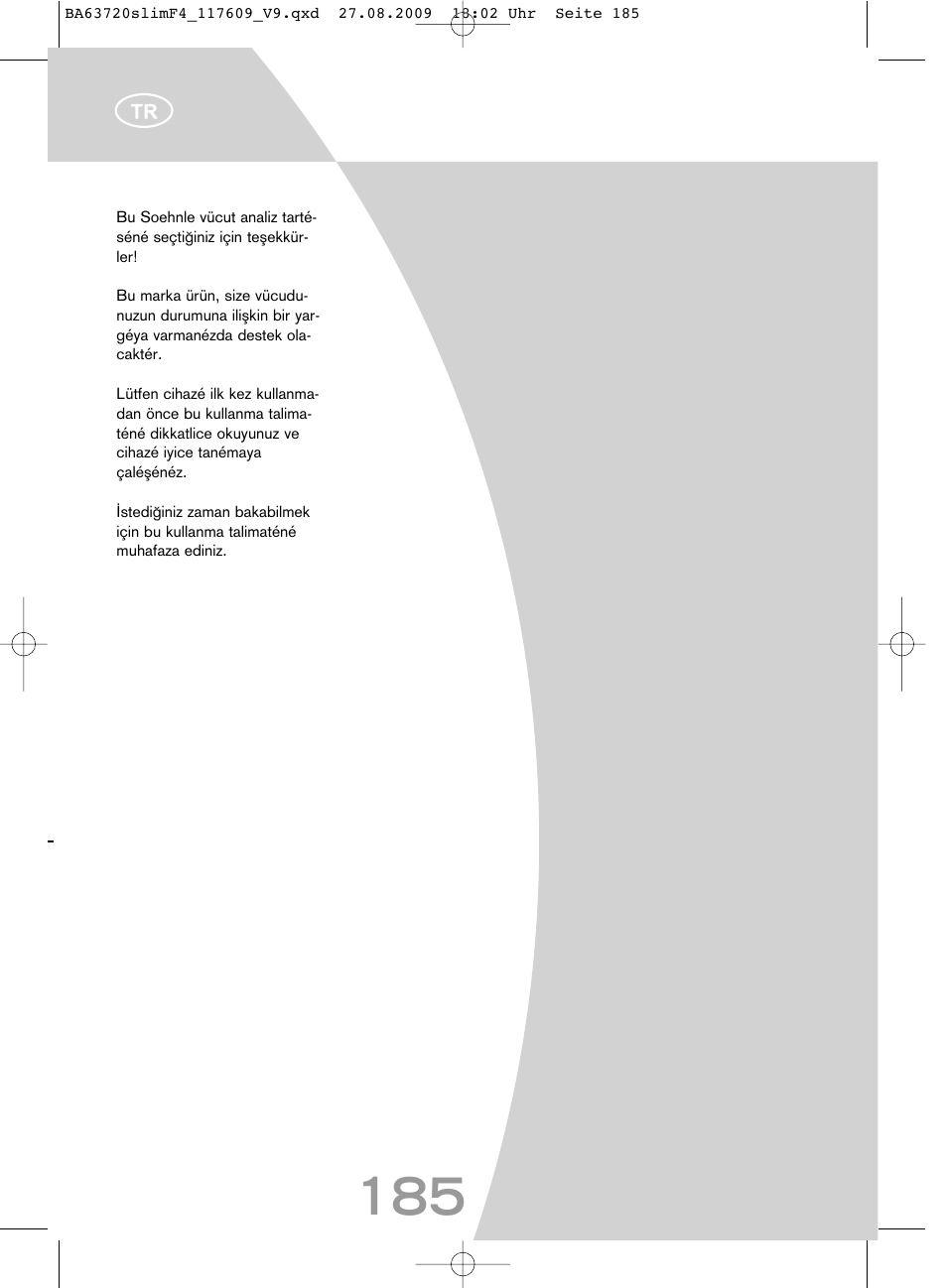 SOEHNLE Body Balance Slim F4 User Manual | Page 185 / 240